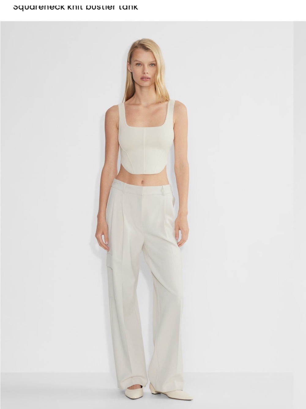 Babaton sculpt knit bustier tank